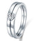 Heart Simulated Diamond 2-Pc Sterling 925 Silver Wedding Ring Set-Bijoux Pour Elle
