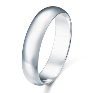 High Polished Plain Men's Sterling 925 Silver Ring-Bijoux Pour Elle