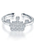 Kids Girls Princess Crown Simulated Diamond Ring 925 Sterling Silver Children Jewelry Adjustable-Bijoux Pour Elle