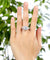 Luxury 925 Sterling Silver Wedding Engagement Ring Vintage 4 Ct Simulated Diamond-Bijoux Pour Elle