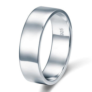 Men's Sterling 925 Silver Wedding Band Ring-Bijoux Pour Elle