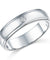 Men's Wedding Band Sterling 925 Silver Simulated Diamond Ring-Bijoux Pour Elle