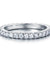 Micro Set Eternity Simulated Diamond Sterling 925 Silver Wedding Ring-Bijoux Pour Elle