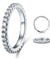 Micro Set Eternity Simulated Diamond Sterling 925 Silver Wedding Ring-Bijoux Pour Elle