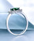 Nano Russian Emerald 925 Sterling Silver Vintage Engagement Party Gift Rings For Women-Bijoux Pour Elle