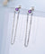 Natural Amethyst 925 Sterling Silver Drop Earrings-Bijoux Pour Elle