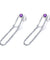 Natural Amethyst 925 Sterling Silver Drop Earrings-Bijoux Pour Elle