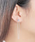 Natural sky blue topaz drop earrings for women-Bijoux Pour Elle