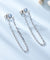 Natural sky blue topaz drop earrings for women-Bijoux Pour Elle