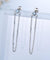 Natural sky blue topaz drop earrings for women-Bijoux Pour Elle