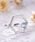 Natural Sky Blue Topaz Gemstone Real 925 Sterling Silver Rings-Bijoux Pour Elle