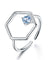 Natural Sky Blue Topaz Gemstone Real 925 Sterling Silver Rings-Bijoux Pour Elle