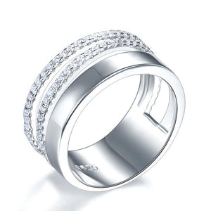 New Style Design 925 Sterling Silver Wedding Band Ring-Bijoux Pour Elle