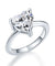 Newborn Baby 925 Sterling Silver Ring Heart Simulated Diamond Photo Prop-Bijoux Pour Elle