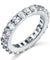 Oval Cut Eternity Sterling 925 Silver Simulated Diamond Ring-Bijoux Pour Elle