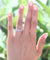 Oval Cut Simulated Diamond 925 Silver Wedding Ring Band Jewelry-Bijoux Pour Elle