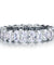 Oval Cut Simulated Diamond 925 Silver Wedding Ring Band Jewelry-Bijoux Pour Elle