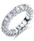 Oval Cut Simulated Diamond 925 Silver Wedding Ring Band Jewelry-Bijoux Pour Elle