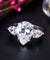 Pear Cut 4 Carat Solid 925 Sterling Silver Ring Three-Stone Pageant Luxury Jewelry-Bijoux Pour Elle