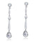 Pear Cut Simulated Diamond 925 Sterling Silver Dangle Earrings-Bijoux Pour Elle