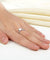 Plain Solid 925 Sterling Silver Ring Cross Heart for Lady Trendy Stylish-Bijoux Pour Elle