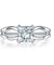 Princess Cut 1 Ct Solid 925 Sterling Silver Ring Promise Anniversary Engagement Wedding Jewelry Simulated Diamond-Bijoux Pour Elle