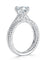 Promise Engagement Simulated Diamond 2-PC Solid Sterling 925 Silver Twist Solitaire Ring Set Bridal Jewelry-Bijoux Pour Elle