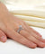 Promise Engagement Simulated Diamond 2-PC Solid Sterling 925 Silver Twist Solitaire Ring Set Bridal Jewelry-Bijoux Pour Elle