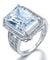 Radiant Cut Simulated Diamond 925 Sterling Silver Ring-Bijoux Pour Elle