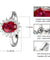 Real 925 Sterling Silver Nano Red Gemstone Ruby Princess Diana Rings For Women-Bijoux Pour Elle