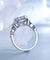 Real S925 Sterling Silver Blue Topaz Ring Gemstone Aquamarine Ring-Bijoux Pour Elle