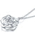 Rose Dancing Stone Necklace 925 Sterling Silver Good for Wedding Bridesmaid Gift-Bijoux Pour Elle