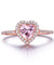 Silver 925 Nano Morganite Rings For Women Engagement Ring-Bijoux Pour Elle