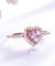 Silver 925 Nano Morganite Rings For Women Engagement Ring-Bijoux Pour Elle