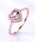 Silver 925 Nano Morganite Rings For Women Engagement Ring-Bijoux Pour Elle