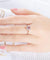 Silver 925 Nano Morganite Rings For Women Engagement Ring-Bijoux Pour Elle