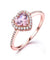 Silver 925 Nano Morganite Rings For Women Engagement Ring-Bijoux Pour Elle