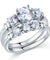 Simulated Diamond 2-Pc Sterling 925 Silver Ring Set-Bijoux Pour Elle