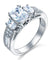 Simulated Diamond 925 Sterling Silver Ring Vintage Style-Bijoux Pour Elle
