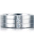 Simulated Diamond Men's Wedding Band Sterling 925 Silver Ring-Bijoux Pour Elle