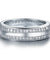 Simulated Diamond Sterling 925 Silver Wedding Band Ring-Bijoux Pour Elle