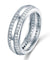 Simulated Diamond Sterling 925 Silver Wedding Band Ring-Bijoux Pour Elle