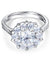 Snowflake 925 Sterling Silver Wedding Promise Anniversary Ring 1 Ct Simulated Diamond-Bijoux Pour Elle