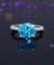 Solid 925 Sterling Silver 4 Carat Anniversary Ring Blue Oval Party Luxury Jewelry-Bijoux Pour Elle