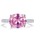 Solid 925 Sterling Silver 4 Carat Anniversary Ring Fancy Pink Oval Cut Luxury Jewelry-Bijoux Pour Elle