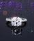 Solid 925 Sterling Silver 4 Carat Wedding Anniversary Ring Oval Cut Luxury Jewelry Simulated Diamond-Bijoux Pour Elle