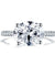 Solid 925 Sterling Silver 4 Carat Wedding Anniversary Ring Oval Cut Luxury Jewelry Simulated Diamond-Bijoux Pour Elle