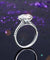 Solid 925 Sterling Silver 4 Carat Wedding Anniversary Ring Oval Cut Luxury Jewelry Simulated Diamond-Bijoux Pour Elle