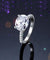 Solid 925 Sterling Silver 4 Carat Wedding Anniversary Ring Oval Cut Luxury Jewelry Simulated Diamond-Bijoux Pour Elle