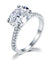 Solid 925 Sterling Silver 4 Carat Wedding Anniversary Ring Oval Cut Luxury Jewelry Simulated Diamond-Bijoux Pour Elle
